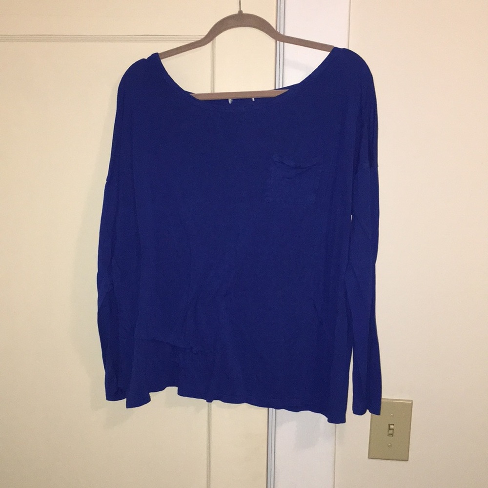 Blue long sleeve shirt